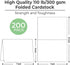 Instakingdom 5" 7" 200 Pack 110lb A7 Instakindom x Blank Cards and Envelopes - Heavyweight White Folded Cardstock