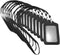 yueton 10pcs Leather Business ID Badge Card Holder with Long Neck Strap Lanyard, Black