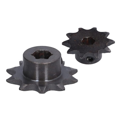 Tissting 3Pcs Steel Sprocket, 5307-4008-0010, 8mm Pitch Hex Hole 10 Teeth Drive Gears for Bicycles