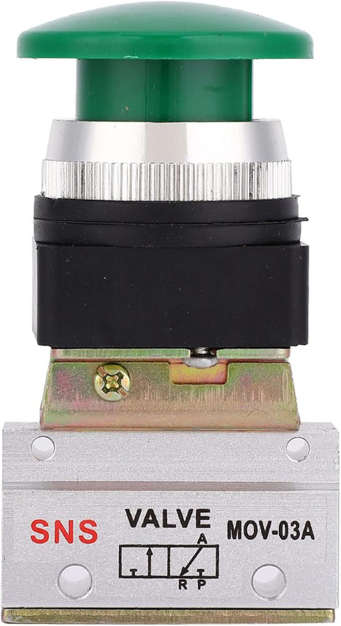 Push Button Pneumatic Mechanical Valve, Aluminum Alloy Body, Compact and Lightweight Structure, Compressed Air
