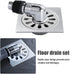 Floor Drain Cover for Washing Machine, Garage Shower Drain Cover with Pipe Connector for Kitchen and Bathroom