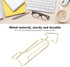 BigKing Large Gold Paper Clips, 100Pcs Metal Arrow Flower Mark Office Nookmark Innovative Cute Design Prevent Rust Electroplating Process Gold Paper Clips for Office Home School(arrow) by BigKing