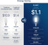 5000K B10 Dimmable E12 Bulbs, 40W Bulbs, 450LM, 12 Pack UL,CA65 FLSNT Daylight LED Candelabra Equivalent LED Chandelier