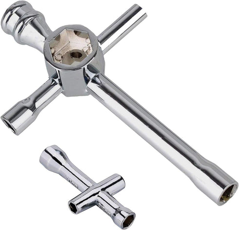 Share Goo Aluminium Cross Wrenches Sleeve 4mm to 17mm Glow Plug Socket Hex Driver for RC Car Truck Crawler