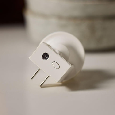 Luminara Flameless Candle Nightlight w/Dusk to Dawn Light Dark Auto Sensor, White Wall Plug Indoor Night LED Light