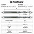FivePears Up&Down Cut Spiral Router Bits Set for CNC, 1/4 inch Cutting Diameter and Length