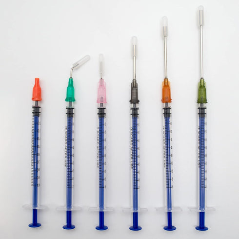 Glue Applicator Syringe with Blunt Tip Needle and Cap for Liquid, Glue, Ink, Perfume, Lip Gloss Making