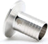 QiiMii SS304 1.5" Tri Clamp to 1" Hose Barbed Adapter, Sanitary Hose Pipe Fitting