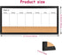 Magnetic Weekly Dry Erase White Board and Cork Board, Black Wood Frame, Magnetic Surface Whiteboard for Home