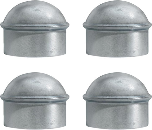 Chain Link Post Caps 1-3/8 inch, Galvanized for 1-3/8" OD Post/Pipe, 4 PCS Chain Link Fence Parts