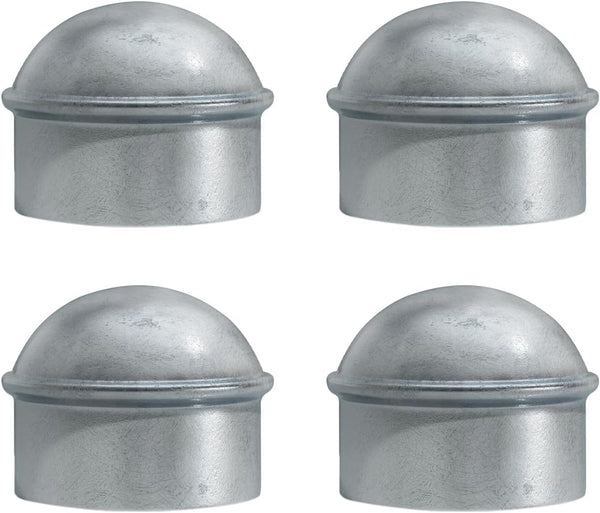 Chain Link Post Caps 1-3/8 inch, Galvanized for 1-3/8" OD Post/Pipe, 4 PCS Chain Link Fence Parts