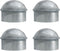 Chain Link Post Caps 1-3/8 inch, Galvanized for 1-3/8" OD Post/Pipe, 4 PCS Chain Link Fence Parts
