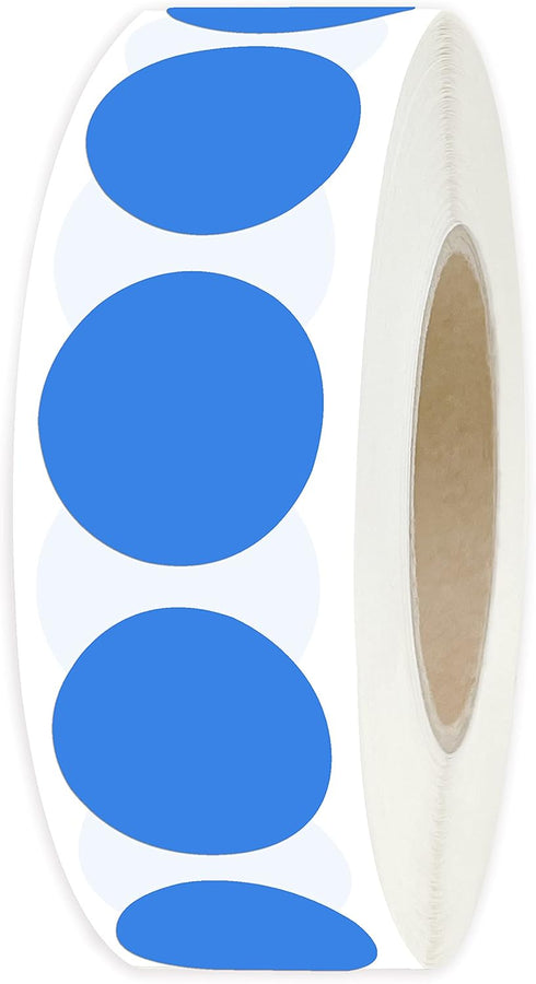 PARLAIM 3/4" Round Color Coding Circle Dot Labels in Roll, 1000 Stickers per Dispenser Box for Classroom Home