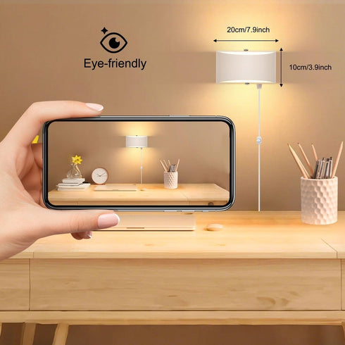 12W Dimmable Lightess Plug in Wall Sconces Modern LED Wall Light Indoor Up Down Wall Lamp for Bedroom Living Room