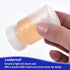 PATIKIL 5 Pcs 50ml Transparent White Reagent Bottles, PE Wide Mouth Round Graduated Bottles with Screw Cap for Lab