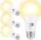 Qualilux Dusk to Dawn Light Bulbs 850LM, 60W Equivalent, Soft White, LED