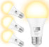 Qualilux Dusk to Dawn Light Bulbs 850LM, 60W Equivalent, Soft White, LED