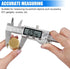 Digital Caliper Measuring Tool - Stainless Steel Vernier Caliper with Large LCD Screen, 6 Inch for DIY/Household