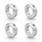 4pcs Clamp-on Shaft Collar Aluminum Alloy Bore Shaft Collars 20mm Bore Size 32mm OD for CNC Machine Tools