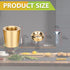 Brass Cutting Board Feet, Walnut Wood Cutting Board Feet, Polished and Anti Skid Pad with Stainless Steel Screws