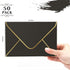 Black 5x7 Envelopes 50 Pcs, Goefun A7 Envelopes for Invitation, V-Flap with Gold Border for Baby Shower, Graduation, Announcements by Goefun