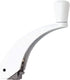 Ideal Security Fold-Down-Handle Window Cranks, Replacement for Standard Casement Window Handles with 11/32" Spline Shaft, White 2 Count, (Pack of 1) by Ideal Security