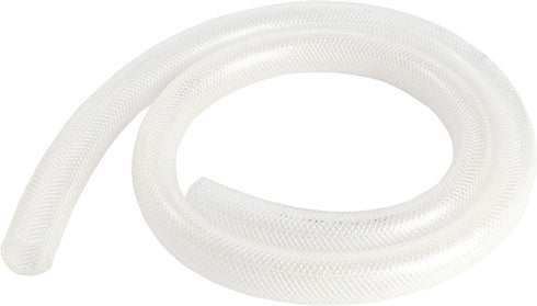 1’’ ID × 1-19/64" OD - 10 ft Clear Braided Hose, High Pressure Flexible PVC Tube for Water Air Oil Transfer, BPA Free