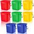 Irenare 8 Pcs Sanitizing Bucket 3 Quart Cleaning Pail Small Detergent Square,