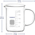 Glass Beaker, G3.3 Borosilicate Laboratory Grade Graduated Beaker, Transparent Measuring Cup Low Form Griffin Beaker