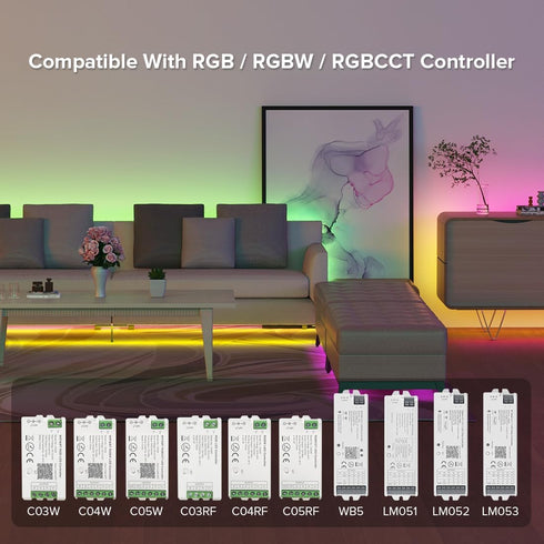 BTF-LIGHTING 500FT RC05RFB 2.4G 5050SMD 8 DR03W WB5 LM052 LM053 C03W C04W C05W C03RF C04RF C05RF Super Long Wireless RF