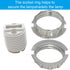 LUORNG 10PCS G9 M20 3/4 Inch Light Socket Fixed Rings Shade Holder Adapter Table Floor Lamp Diameter Zinc Alloy