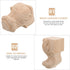 4pcs 10x5.5cm, HOMSFOU Solid Wood Furniture Legs for Cabinet Sofa Table, Carved Wood Feet Replacement Legs for Tv