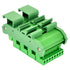 Slim DIN Rail Mount 10A/300V Pluggable Screw Terminal Block Distribution Module (5x8 Position)