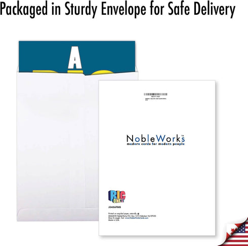 NobleWorks Funny Father's Day Card (8.5 x 11 Inch) - Big Appreciation Notecard for Dads, Stepdads - Big Wish J3456FGG