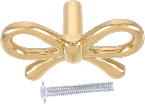 Alipis Brass Bow Drawer Pull Handle Vintage Cabinet Wardrobe Door Pulls Chinese