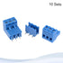 MECCANIXITY PCB Mount Screw Terminal Block, 5.08mm Pitch 3 Pin 15A Plug-in for Electrical Instruments, 10 Set