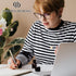 Dryden Designs Fountain Pen, Medium Nib 0.5mm, Includes 6 Ink Cartridges, Notebook Clips, and Ink Refill Converter,