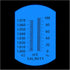 VGVGV 0-100% Brix Refractometer, Handheld Seawater Salinity Meter Sodium Chloride Concentration Refractometer for Wine