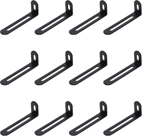 uxcell 25Pcs Adjustable L-Shape Corner Brace, 0.9" x 2.9" x 0.6" Metal