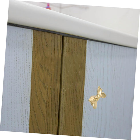 OUNONA Drawer Handles Decorative Gold Pulls for Cabinets Wardrobes Shoe Cabinets and Bedside Tables Stylish Butterfly