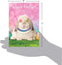 NobleWorks Funny Easter Card with Envelope - Humor Notecard for Easter (1 Card) - Hippie Rabbit