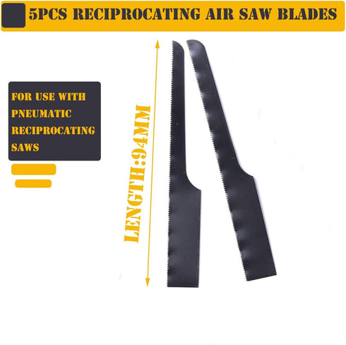 Atoplee 5pcs Reciprocating Saw Blades Reciprocating Air Body Saw Hacksaw Blades Tools (32T)
