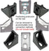 12 Sets Silver 20S T Slot Aluminum Extrusion Profile Connector Set, Corner Brackets, T Sliding Nuts, Hex Screw Bolt