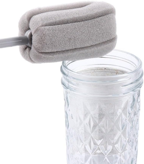 generic AM15SD06NJUUS Soft Sponge Bottle Cleaning Brush, Plastic Handle Cup Brush Scrubber, Wine Glass Sponge Vase