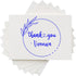 Packaging, 1-5/8" Elegant Pre-Inked Thank You Rubber Stamp for Business & Personal Use | Customizable Stamper