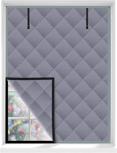 VOLLENC Reusable Thicken Thermal Waterproof Attic Cover Thermal Insulated Window Curtain Window Insulation