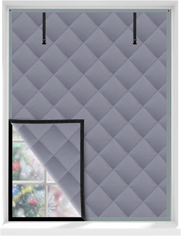 VOLLENC Reusable Thicken Thermal Waterproof Attic Cover Thermal Insulated Window Curtain Window Insulation