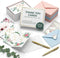 WHOLISTIC JOY Thank You Cards 48 Bulk Set with Envelopes & Stickers Eucalyptus Greenery,