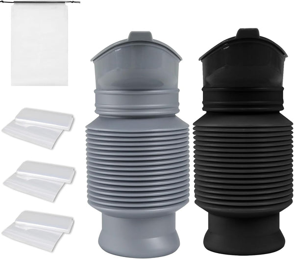 Pee Bottles for Men, Portable Urinal for Men, Collapsible Urine Bottle 750ML,