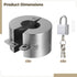 2 4 3 2 Pcs Outdoor Faucet Lock with Padlocks and Key, Water Spigot Lock, Stainless Steel, Anti-Theft Hose Bib Lock